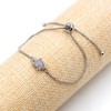 Platinum Plated Cubic Zirconia Turtle Adjustable Bracelets - Sea Element