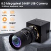 Svpro 8MP USB Camera with 5-50mm Vario Lens, 10X Optical