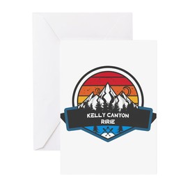 CafePress Kelly Canyon Ririe Idaho Greeting Cards Folded Greeting Cards (10-pack) Glossy