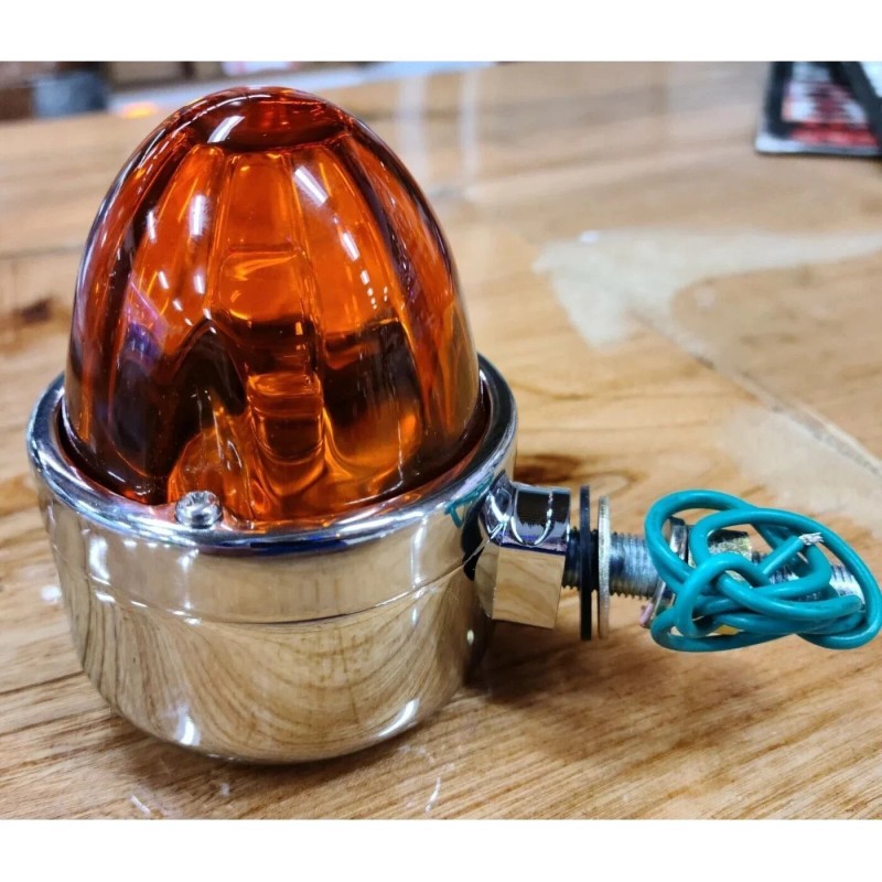GRAND GENERAL WATERMELON DARK/AMBER GLASS LENS SINGLE FACE CHROME DIE