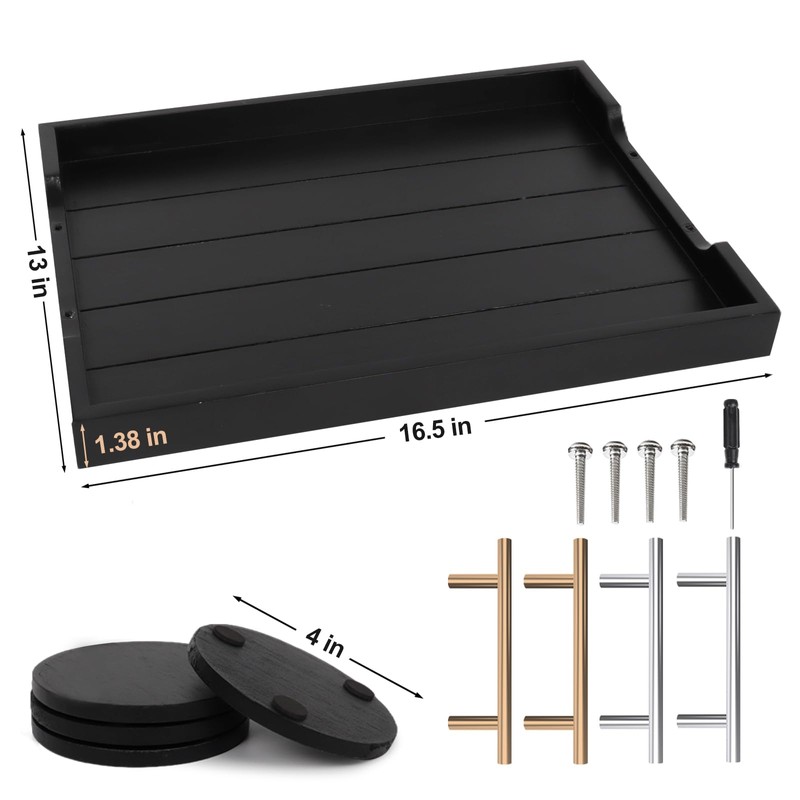 SXNOWS Coffee Table Tray - Large Ottoman Tray for Living