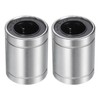 sourcing map 2Pcs LM16UU Linear Bearing 16mm Bore 28mm OD