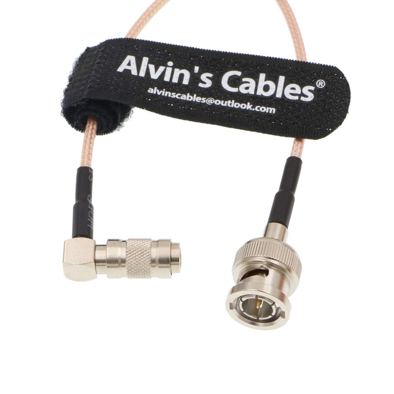 Alvin's Cables DIN 1.0/2.3 Right Angle to BNC Connector 75