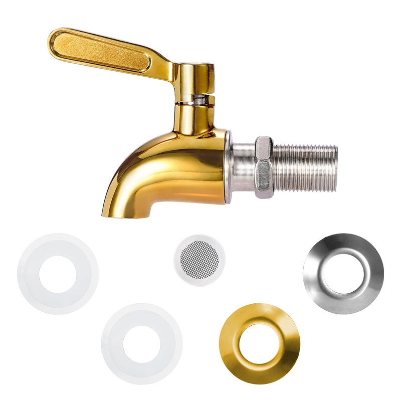 BTSKY Stainless Steel Beverage Dispenser Replacement Spigot Fits 16mm（5/8 inch）Opening