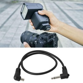 Micro Traders 2pcs 3.5mm Plug to Male Flash PC Sync Cord Cable 30CM for Studio Photography