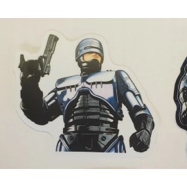 Kenner Robocop DIE CUT STICKERS 5 PACK LOT ** WORLDWIDE  SHIPPING ** 1980s