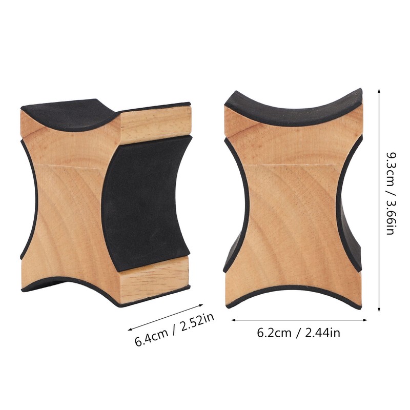 Guitar Neck Rest 2 Heights Solid Wood Support Soft Sponge