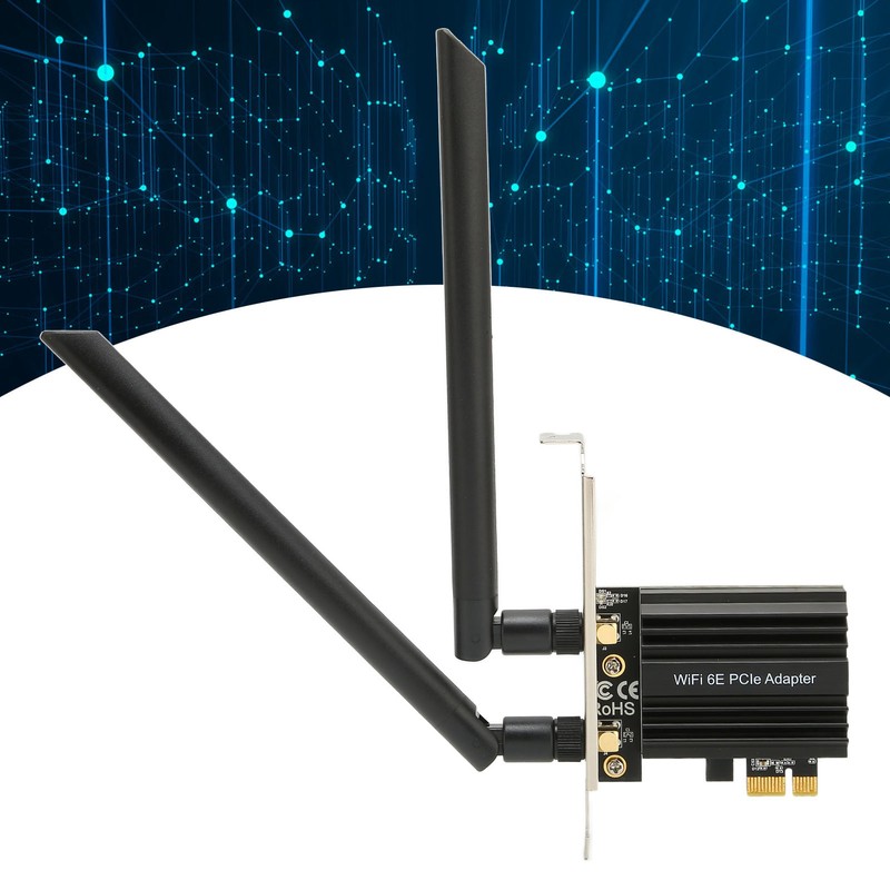 WiFi Card 6E PCIE Slot Bluetooth 5.2 5GHZ 6GHZ 2.4GHZ