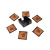 Wooden Coasters Set of 6 Handmade Handpainted Decorative Rajasthani Square
