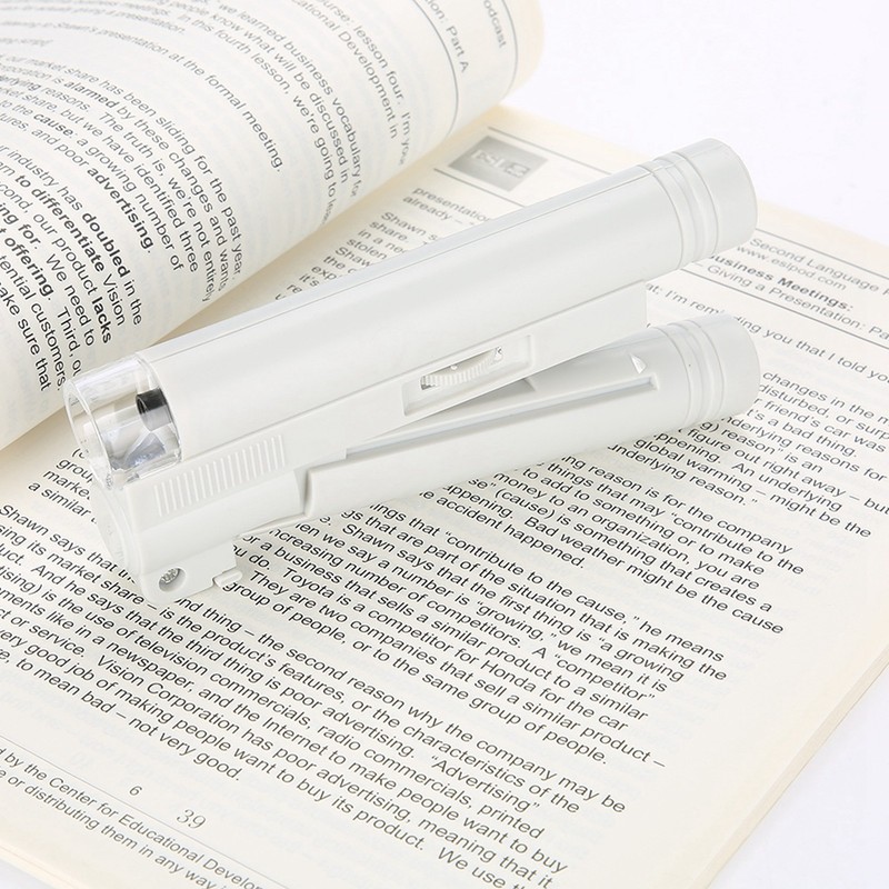 100X Zoom Microscope Double Tube Jewelry Magnifier Pocket Magnifying Glass