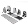None Brand Sneeze Guard Support Clamp with Steady Freestanding Stand Base
