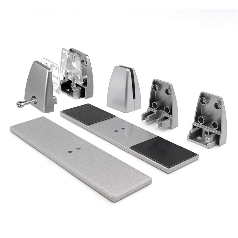 None Brand Sneeze Guard Support Clamp with Steady Freestanding Stand Base