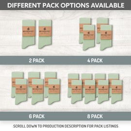 No Cold Feet Fun Colorful Novelty Socks for Men for Dress Casual Formal Groomsmen Wedding, Solid Dusty Sage