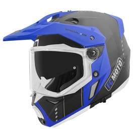 FC-Moto Pro Air Enduro Helmet, Black/Blue, S