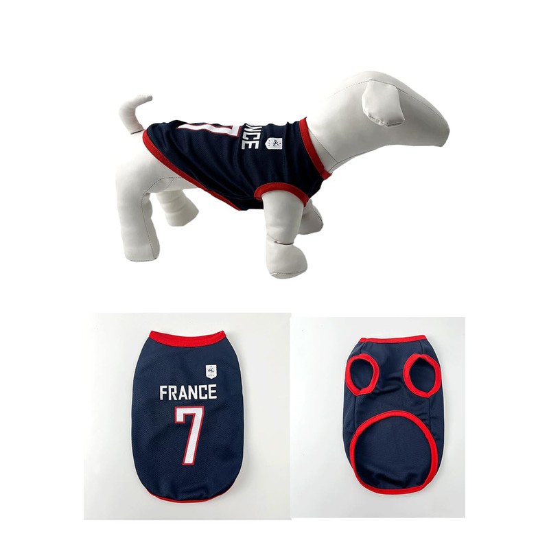 RIOSTUDIO Dog Clothes, Spring, Summer, Tank Top, Cool Soccer Uniform,