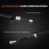 Frankberg Cable Parking Brake Handbrake Ropes Rear Left Compatible with