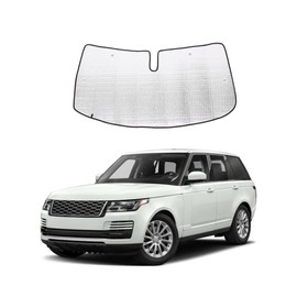 Car Windshield Sunshades for Land Rover Range Rover Sport 2014-2022 Foldable Sun Shield Reflective Polyester Sun Visor Cover Block Heat and Sun Protection, UV Rays Sun Visor Protector (Style B)