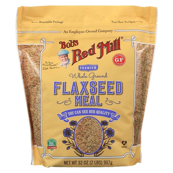 BOB'S RED MILL, Flaxseed Meal, Gluten Free, Pack of 4, Size 32 OZ, (Gluten Free Kosher)