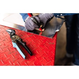 Hazet 1961R-2 Right Cut Offset Sheet Metal Profile Snips, 10.24"