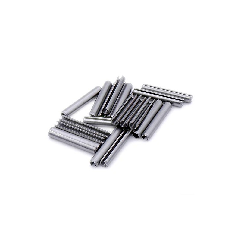 D1 (1mm x 12mm) Slotted Spring Pin (Heavy) - Stainless