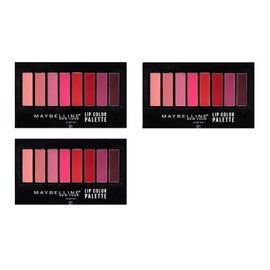 Maybelline New York Lip Color Pallette, 8 Shades, #01 (3 Pk) + Eyebrow Trimmer