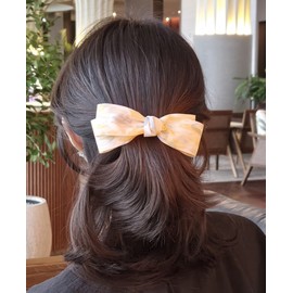 (2 types) Burnaby soft pastel ribbon hairpin rose blue / (2종) 버나비 소프트 파스텔 리본 헤어핀 로즈블루