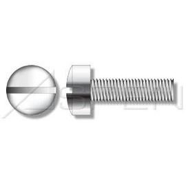 (1000pcs) #8-32 X 3/4", Machine Screws, Fillister Head, Slotted Drive, 304 Stainless Steel (18-8), Ships Free in USA