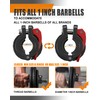 MAXRICH T Barbell Clamp 1 inch Multiple Sizes & Adjustable