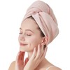 Turbante de cabello de secado rápido con microfibra absorbente para