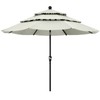 ABCCANOPY Patio Umbrellas 3-Tiers 10FT (Light Beige)