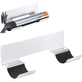 Organizador de herramientas para el cabello, soporte de pared de acero inoxidable para secador, rizador, alisador de pelo, almacenamiento de baño
