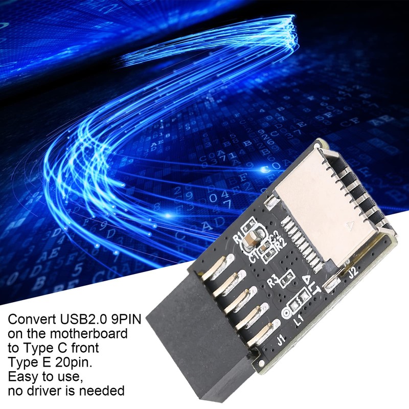 Adaptador USB Tipo E a Tipo C - Panel Frontal