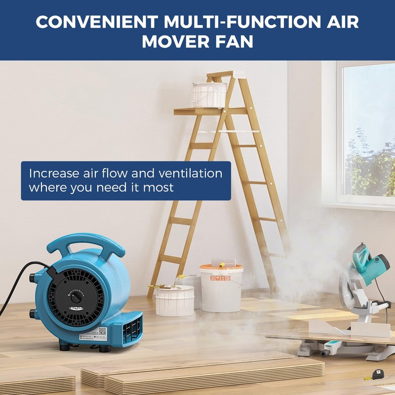 ALORAIR 1000 CFM Air Mover Blower Fan for Drying, Ventilating,