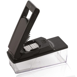 Mastrad Mandoline Slicer with Safety Hand Guard, Black