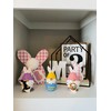 Madanar Easter Resin Gnomes for Tiered Tray Shelf Decorations -