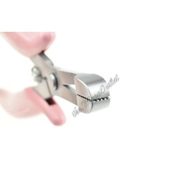 Profesional Hair Extension Pliers for Removing Micro Rings and Crushing Fusion Bond - Anti-rust Stainless Steel with Non-slip Grip - Pink - 6''