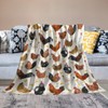Chickens Blanket Super Soft Cozy Rooster Throw Blanket, Lightweight Fuzzy