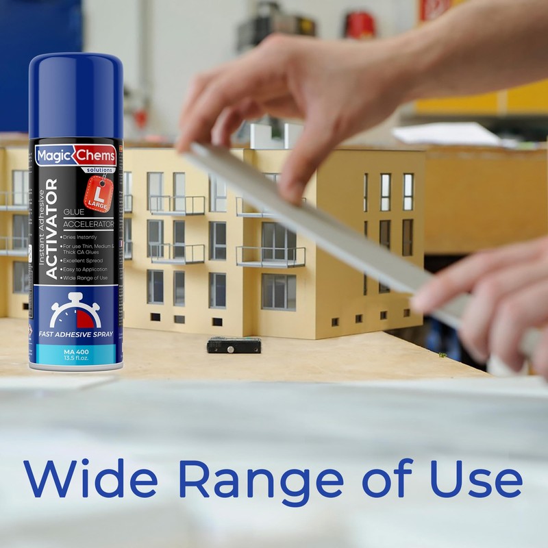 CA Glue Accelerator Spray (4 x 13.5 fl oz), Cyanoacrylate