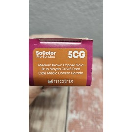 Matrix SoColor Pre-Bonded Permanent Hair Color 5CG Medium Brown Copper Gold