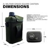 Sirius Survival 2L Military-Grade Square Canteen with Insulated Case &