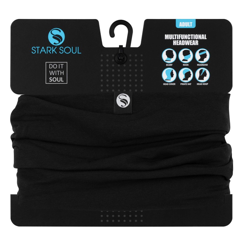 STARK SOUL Multifunctional Scarf - Neck Warmer "Solid Cotton" Cotton