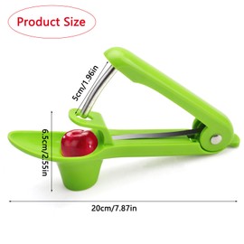 VOSSOT Kirschentkerner Kirsche entkerner Oder Stoner Entkerner Profi Kirschkern Oder Samenentferner Kirschentkernen Küchenwerkzeuge für Schnell Entfernen Früchtsteinen (Grün)