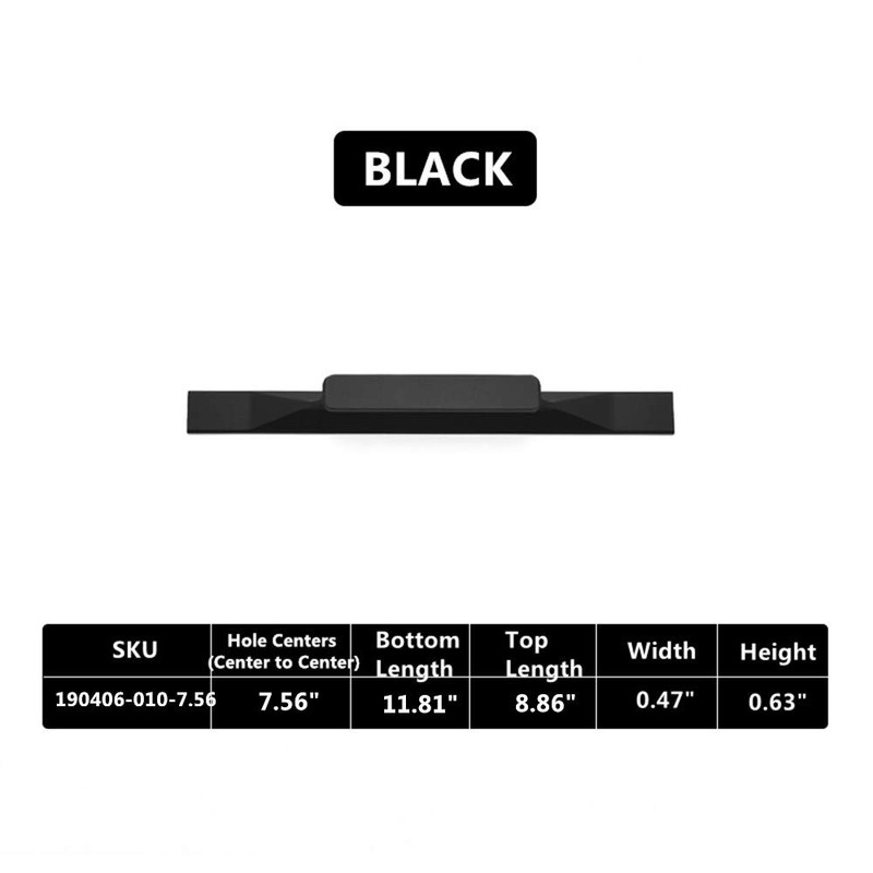 Shozafia Kitchen Cabinet Pulls - Black Cabinet Handles - 5