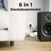 deleyCON deleyCON 6 Fach Steckdosenleiste Einzeln Schaltbar 3,0m Kabel (6X