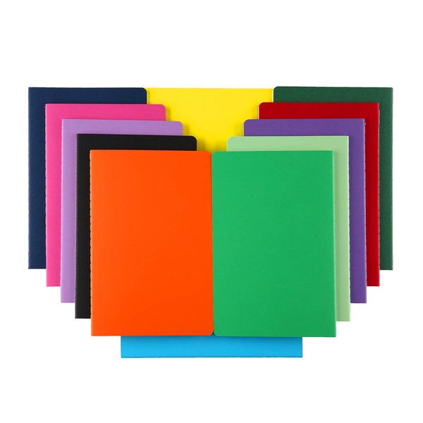 XYark 12 PCS Colorful Blank Notebook Journals Bulk, 60 Pages,