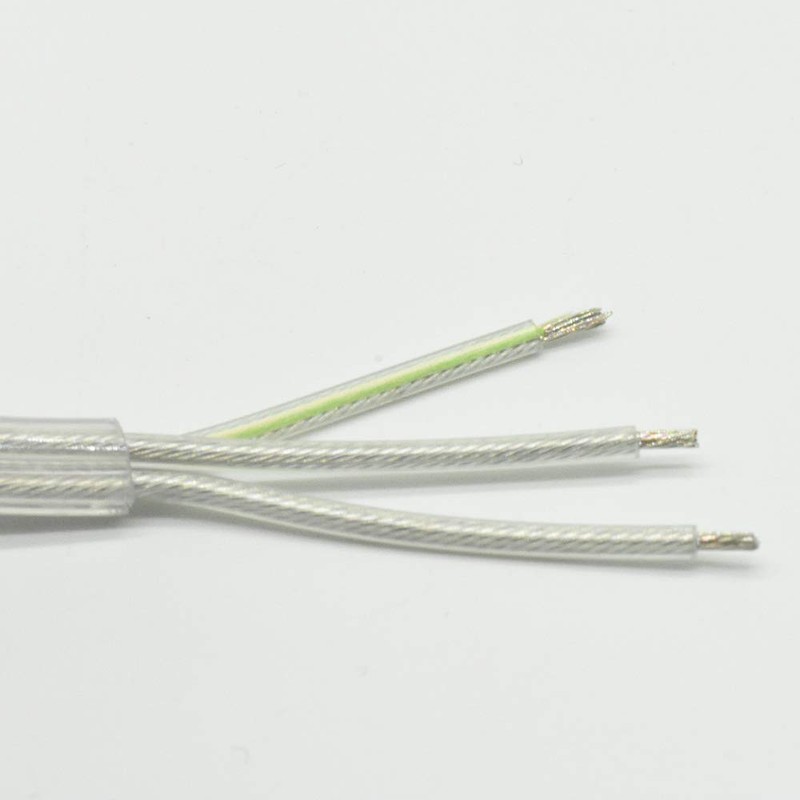 3 m Cable 3 x 0.75 mm² Transparent PVC Insulated