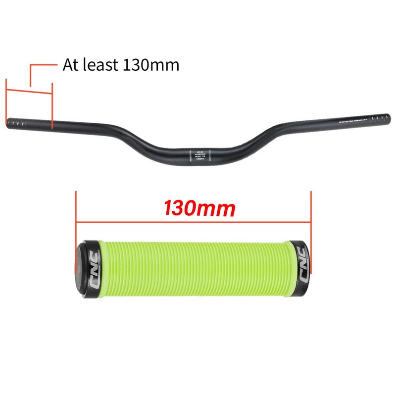 CNCLOL Mountain Bike Handlebar Grips,Bicycle Handlebar Grips for MTB/BMX,Green
