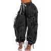 Molisry Women's Drawstring Wide Leg Jeans High Wasited Y2K Harem