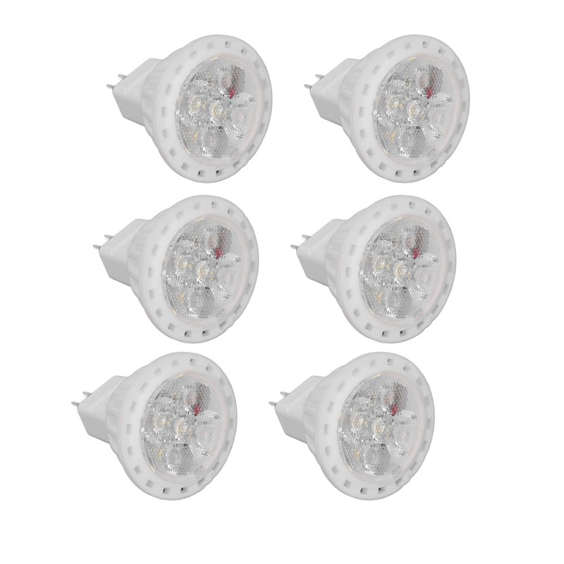 6Pcs MR11 LED Light Bulb 4W GU4 Dual Pin Bulb