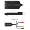 HDSUNWSTD 1080p HDMI to Male AV/S Video Adapter S-Video,HDMI2AV+S CVBS